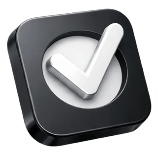 3D checkmark confirmation icon featured on the Bright Meritance about page